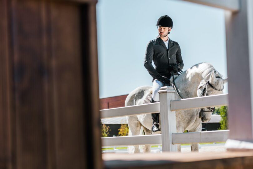 dressage man finished
