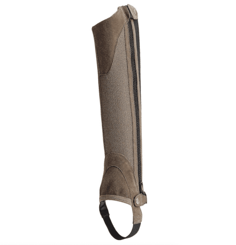 Botte courte type équitation Like Style à bandes stretch marron