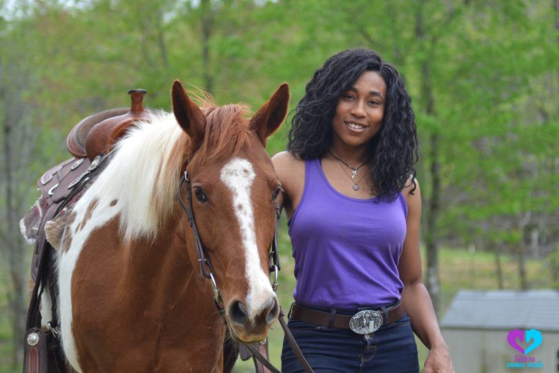 emily harris sisters horsing around